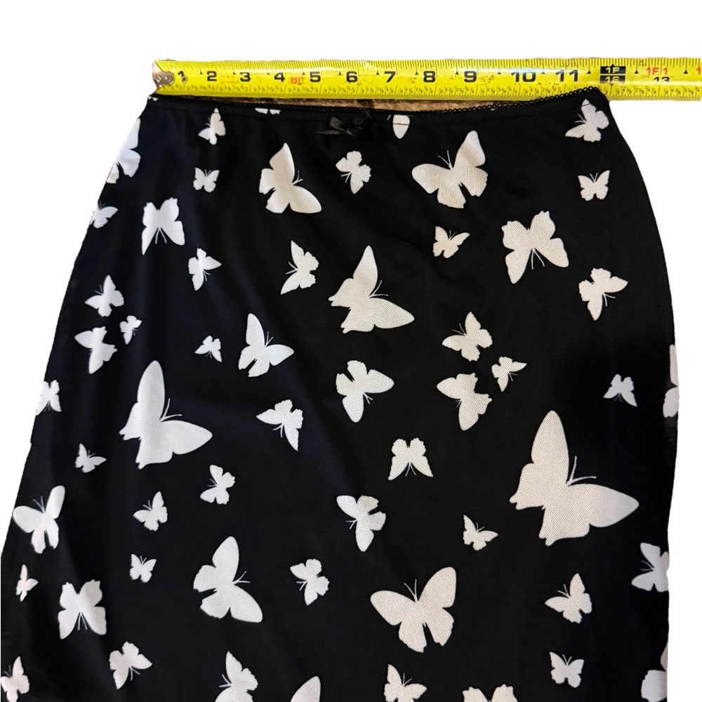 Wild Fable Womens Black Butterfly Mesh Mini Skirt, Size S - Picture 6 of 11